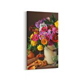 Olla 11780DD Çiçek Görseli Dikey Dar Kanvas Tablo (Ölçü: 60X120)