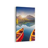 Olla 13505DD Doğa / Manzara Görseli Dikey Dar Kanvas Tablo (Ölçü: 30X60)