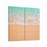 Olla 16413K4 Kumsal / Sahil Görseli Kare 4'lü Kanvas Tablo (Ölçü: 145X145)