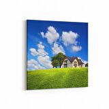 Olla 18877K4 Yapı Görseli Kare 4'lü Kanvas Tablo (Ölçü: 65X65)