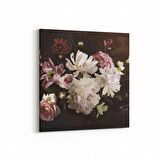 Olla 11764K Çiçek Görseli Kare Kanvas Tablo (Ölçü: 25X25)