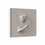 Olla 10007K 3 Boyut Görsel Kare Kanvas Tablo (Ölçü: 25X25)