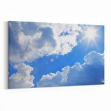 Olla 15537Y Gökyüzü Bulut Görseli  Yatay Kanvas Tablo (Ölçü: 150X100)