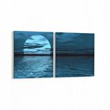 Olla 13677K2Y Doğa / Manzara Görseli Kare 2'li Yatay Kanvas Tablo (Ölçü: 105X50)