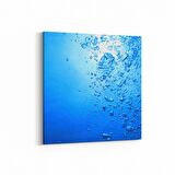 Olla 17266K Su / Damla Görseli Kare Kanvas Tablo (Ölçü: 60X60)