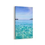 Olla 16442DD Kumsal / Sahil Görseli Dikey Dar Kanvas Tablo (Ölçü: 30X60)