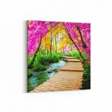 Olla 13359K Doğa / Manzara Görseli Kare Kanvas Tablo (Ölçü: 30X30)