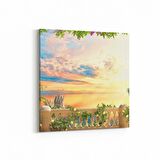 Olla 14098K Doğa / Manzara Görseli Kare Kanvas Tablo (Ölçü: 30X30)