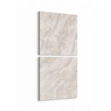 Olla 16729K2D Mermer Desen Görsel Kare 2'li Dikey Kanvas Tablo (Ölçü: 30X65)