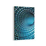 Olla 10214D Abstract Girdap Görsel Dikey Kanvas Tablo (Ölçü: 40X60)
