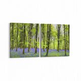 Olla 13442K2Y Doğa / Manzara Görseli Kare 2'li Yatay Kanvas Tablo (Ölçü: 125X60)
