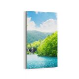 Olla 14407DD Doğa / Manzara Görseli Dikey Dar Kanvas Tablo (Ölçü: 30X60)