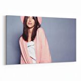 Olla 16979Y Model / Manken Görseli Yatay Kanvas Tablo (Ölçü: 120X80)