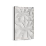 Olla 10455D Beyaz Kabartma Görseli Dikey Kanvas Tablo (Ölçü: 20X30)