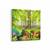 Olla 13600K Doğa / Manzara Görseli Kare Kanvas Tablo (Ölçü: 100X100)