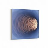 Olla 10222K Abstract Girdap Görsel Kare Kanvas Tablo (Ölçü: 25X25)