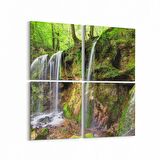 Olla 13840K4 Doğa / Manzara Görseli Kare 4'lü Kanvas Tablo (Ölçü: 145X145)