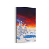 Olla 16086DD Günbatımı Görseli Dikey Dar Kanvas Tablo (Ölçü: 60X120)