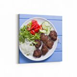 Olla 15296K Gıda Görseli Kare Kanvas Tablo (Ölçü: 25X25)