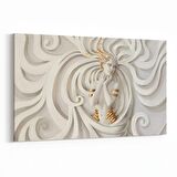 Olla 10004Y 3 Boyut Görsel Yatay Kanvas Tablo (Ölçü: 45X30)