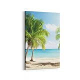 Olla 16640D Kumsal / Sahil Görseli Dikey Kanvas Tablo (Ölçü: 80X120)