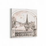 Olla 17779K Yağlı Boya Görseli Kare Kanvas Tablo (Ölçü: 25X25)