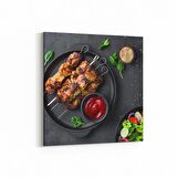 Olla 14963K Gıda Görseli Kare Kanvas Tablo (Ölçü: 25X25)