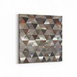 Olla 10032K Abstract 3 Boyut Görsel Kare Kanvas Tablo (Ölçü: 25X25)