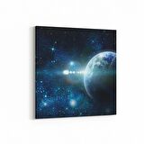 Olla 17608K Uzay Görseli Kare Kanvas Tablo (Ölçü: 100X100)