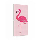 Olla 12699K2D Çocuk Odası Görseli 2'li Dikey Kanvas Tablo (Ölçü: 30X65)