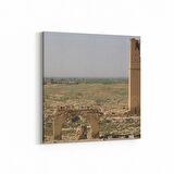 Olla 18857K Yapı Görseli Kare Kanvas Tablo (Ölçü: 25X25)