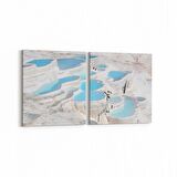 Olla 13879K2Y Doğa / Manzara Görseli Kare 2'li Yatay Kanvas Tablo (Ölçü: 145X70)