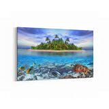 Olla 16341Y Kumsal / Sahil Görseli Yatay Kanvas Tablo (Ölçü: 90X60)