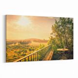 Olla 16027Y Günbatımı Görseli Yatay Kanvas Tablo (Ölçü: 90X60)