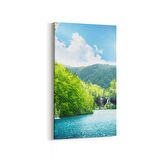 Olla 14414DD Doğa / Manzara Görseli Dikey Dar Kanvas Tablo (Ölçü: 30X60)