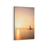 Olla 16048D Günbatımı Görseli Dikey Kanvas Tablo (Ölçü: 60X90)