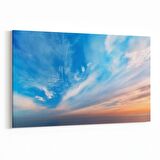 Olla 15748Y Gökyüzü Bulut Görseli  Yatay Kanvas Tablo (Ölçü: 120X80)