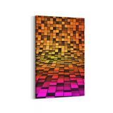 Olla 10048D Abstract 3 Boyut Görsel Dikey Kanvas Tablo (Ölçü: 100X150)