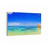 Olla 16378Y Kumsal / Sahil Görseli Yatay Kanvas Tablo (Ölçü: 45X30)