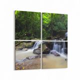 Olla 13779K4 Doğa / Manzara Görseli Kare 4'lü Kanvas Tablo (Ölçü: 65X65)