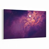 Olla 14752Y Gece Gökyüzü Görseli Yatay Kanvas Tablo (Ölçü: 90X60)