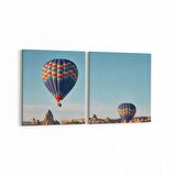 Olla 14429K2Y Doğa / Manzara Görseli Kare 2'li Yatay Kanvas Tablo (Ölçü: 125X60)