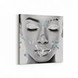 Olla 17010K Model / Manken Görseli Kare Kanvas Tablo (Ölçü: 30X30)