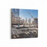 Olla 18728K4 Yapı Görseli Kare 4'lü Kanvas Tablo (Ölçü: 145X145)