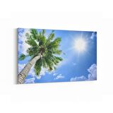 Olla 11503Y Palmiye Ağacı Görseli Yatay Kanvas Tablo (Ölçü: 45X30)