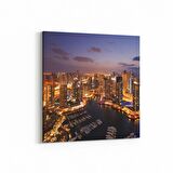 Olla 18043K Yapı Görseli Kare Kanvas Tablo (Ölçü: 100X100)