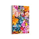 Olla 11584D Çiçek Görseli Dikey Kanvas Tablo (Ölçü: 100X150)