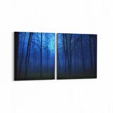 Olla 14492K2Y Doğa / Manzara Görseli Kare 2'li Yatay Kanvas Tablo (Ölçü: 145X70)