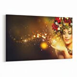 Olla 16951Y Model / Manken Görseli Yatay Kanvas Tablo (Ölçü: 150X100)