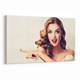 Olla 16936Y Model / Manken Görseli Yatay Kanvas Tablo (Ölçü: 70X50)